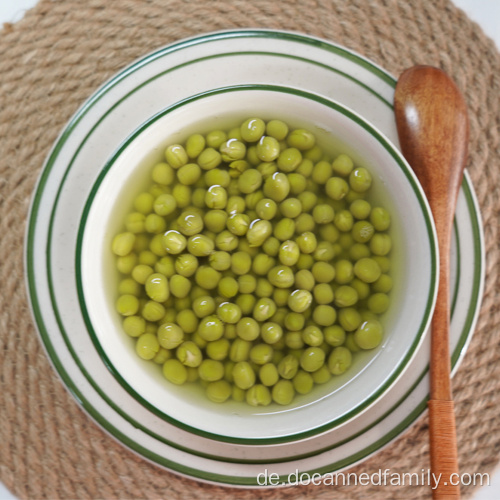 Blechdose vegetarisches Essen Dosengemüse mit grünen Bohnen